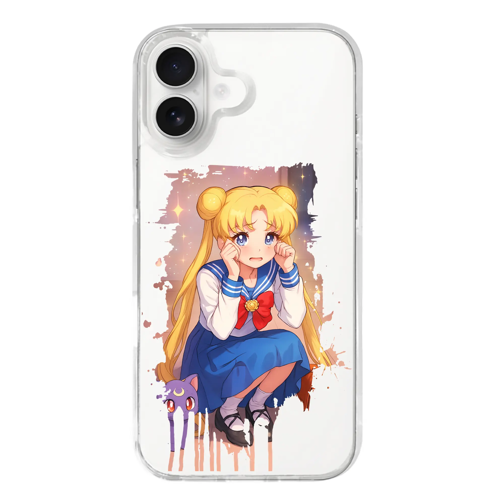 美少女戦士セーラームーン グッズ 月野 うさぎ - iPhone 17シリーズ 透明スマホケース – 薄型・耐衝撃・精密フィット保護カバー